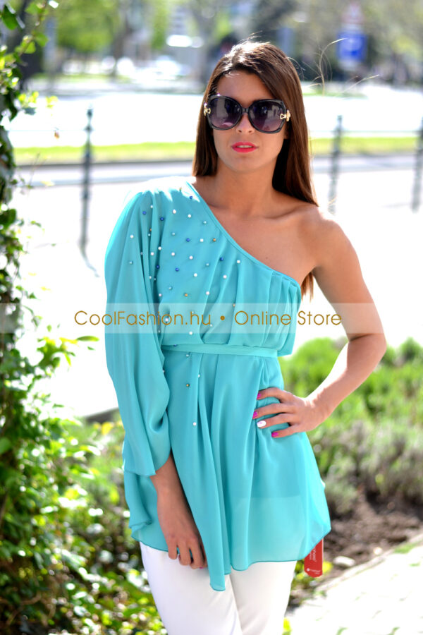 Menta fél vállas felső/tunika