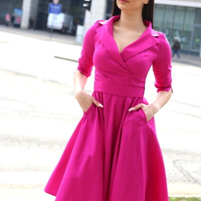 Margó magenta ruha