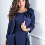 Mystic Day Alkalmi sötétkék csillogós boleró