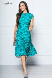 10-sára-ruha-kék-virágos--1-mystic day - sara turkizzold mintas ruha