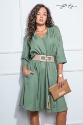 10-tamara-khaki-rövid-ruha-mystic day - tamara khaki zold rovid ruha