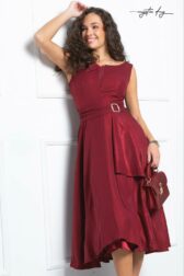 10-annabel-bordó-midi-ruha-mystic day - annabel bordo midi ruha