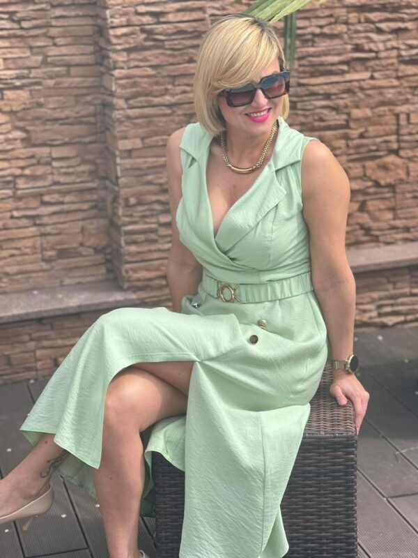 Mystic Day - Valencia menta midi ruha