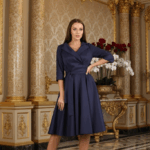 Margó sötétkék ruha