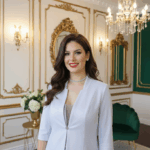 Paulina fémszálas ezüst boleró