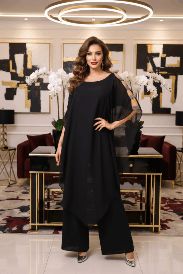 Briella fekete plus size overál