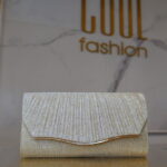 Shell arany csillogós clucth