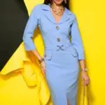 Diamond babakék ruha