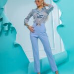 Mystic Day Judit babakék karika öves nadrág