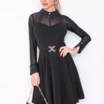 Mystic Day Milánó fekete loknis ruha