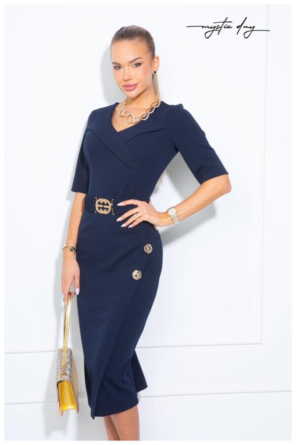 Mystic Day Bella sötétkék midi ruha