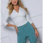 Doroti ekrü 3/4 ujjú felső