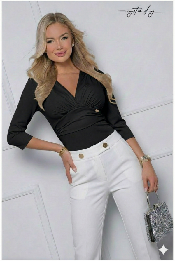 Doroti fekete 3/4 ujjú felső