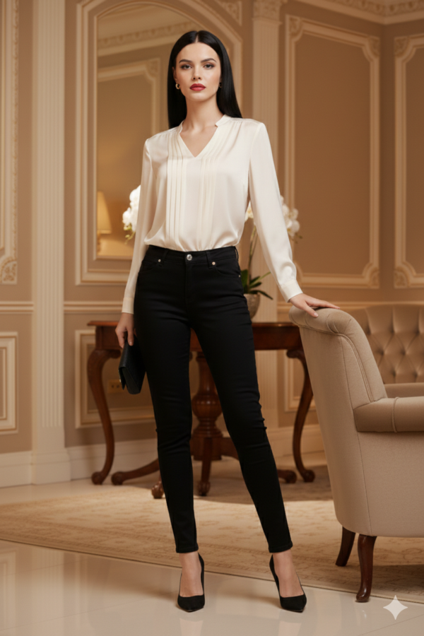 Ravina fekete push up -5kg farmer nadrág