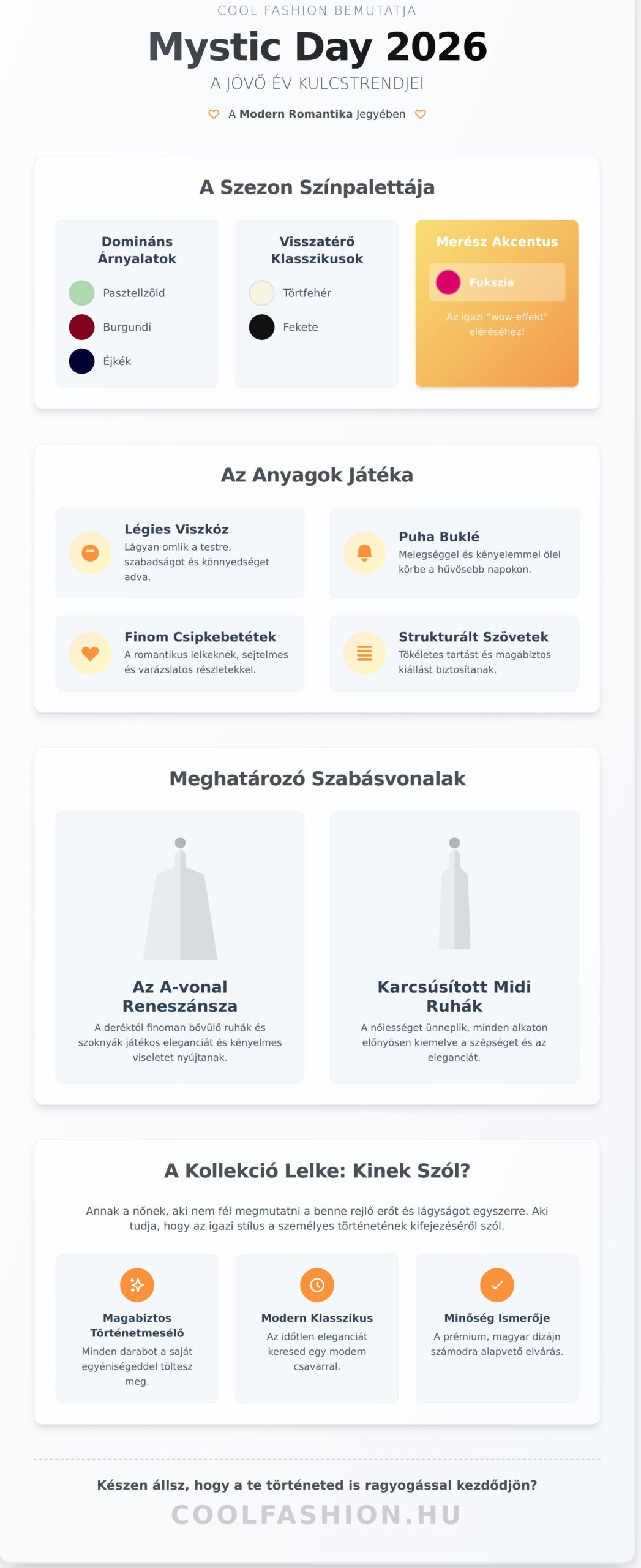 Mystic Day Új Kollekció 2026: Ragyogj Elsőként a Legújabb Trendekben!