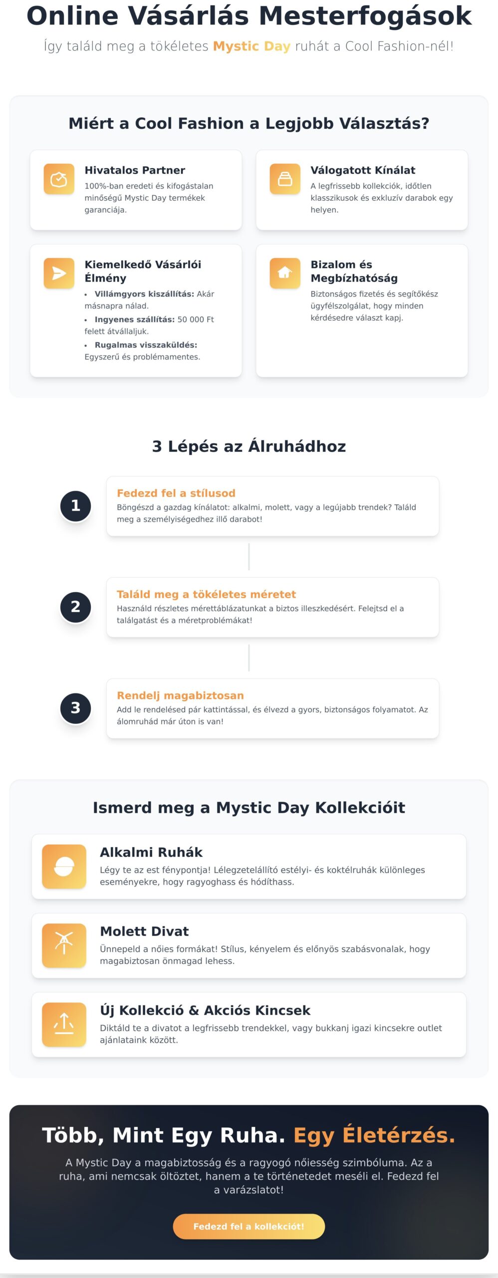 Mystic Day Webshop: Vásárolj Kényelmesen és Biztonságosan Online