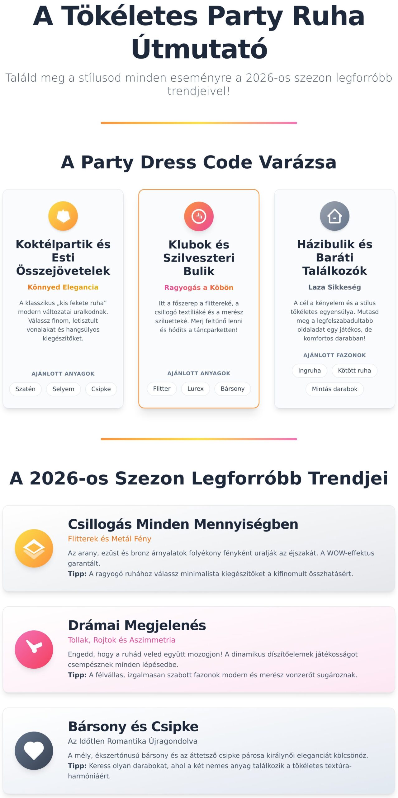 Party Ruhák: Így Legyél Te A Táncparkett Királynője!