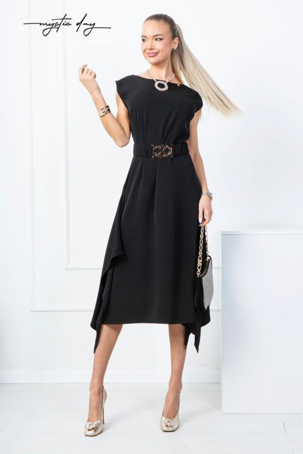 Mystic Day Azura fekete midi ruha