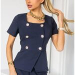 Mystic Day Boogi sötétkék rövid ujjú zakó