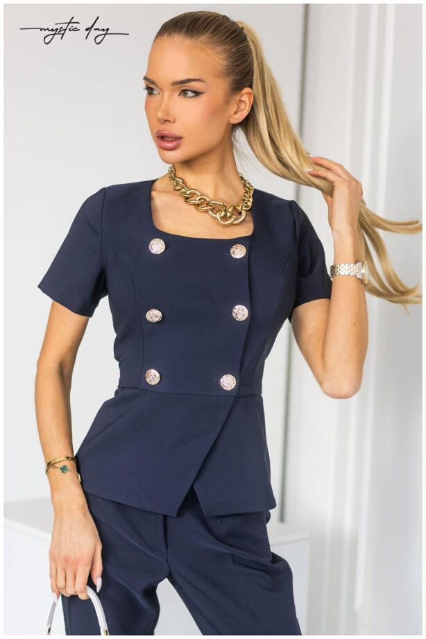 Mystic Day Boogi sötétkék rövid ujjú zakó