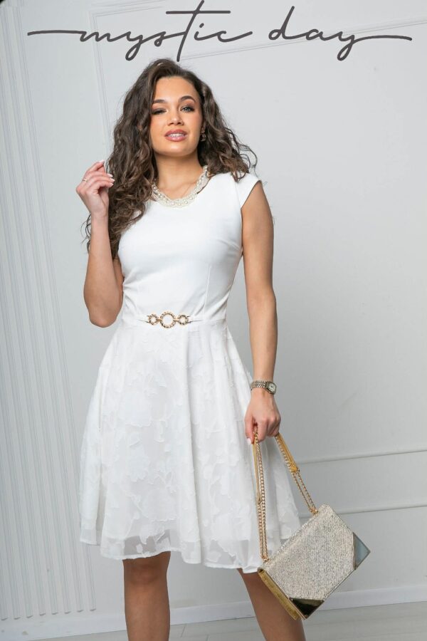 Mystic Day Léna ekrü mintás loknis ruha