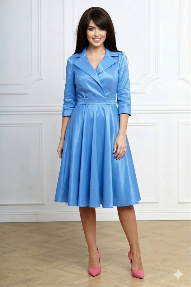 Margó aqvakék  ruha