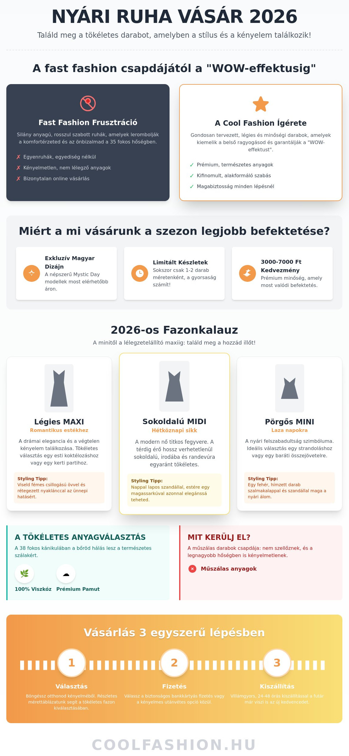 Nyári ruha vásár 2026: Ragyogj a legstílusosabb akciós darabokban!