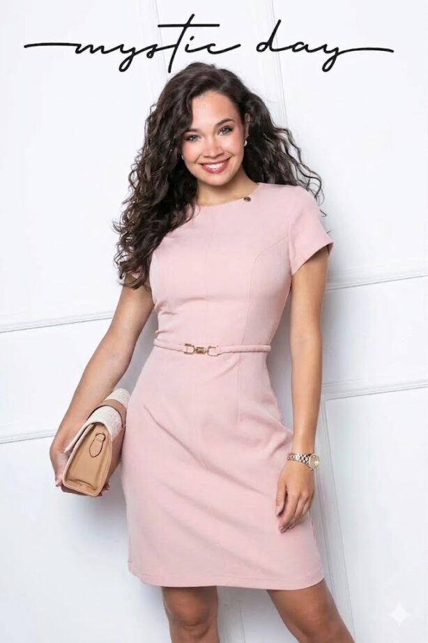 Mystic Day Eliza púderrózsaszín ruha