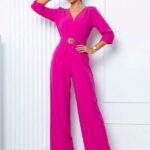 Gréta fuxia 3/4 ujjú overál