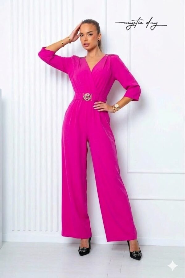 Gréta fuxia 3/4 ujjú overál