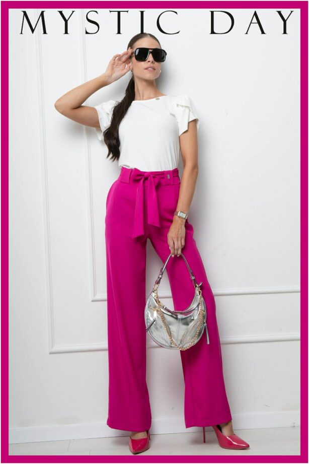 Mystic Day Rimini magenta nadrág