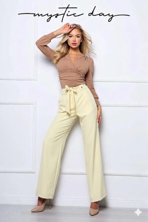 Mystic Day Rimini pasztel sárga nadrág