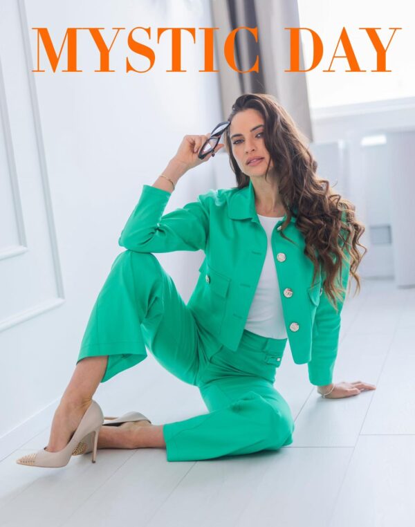 Mystic Day Zoé benettonzöld gombos zakó