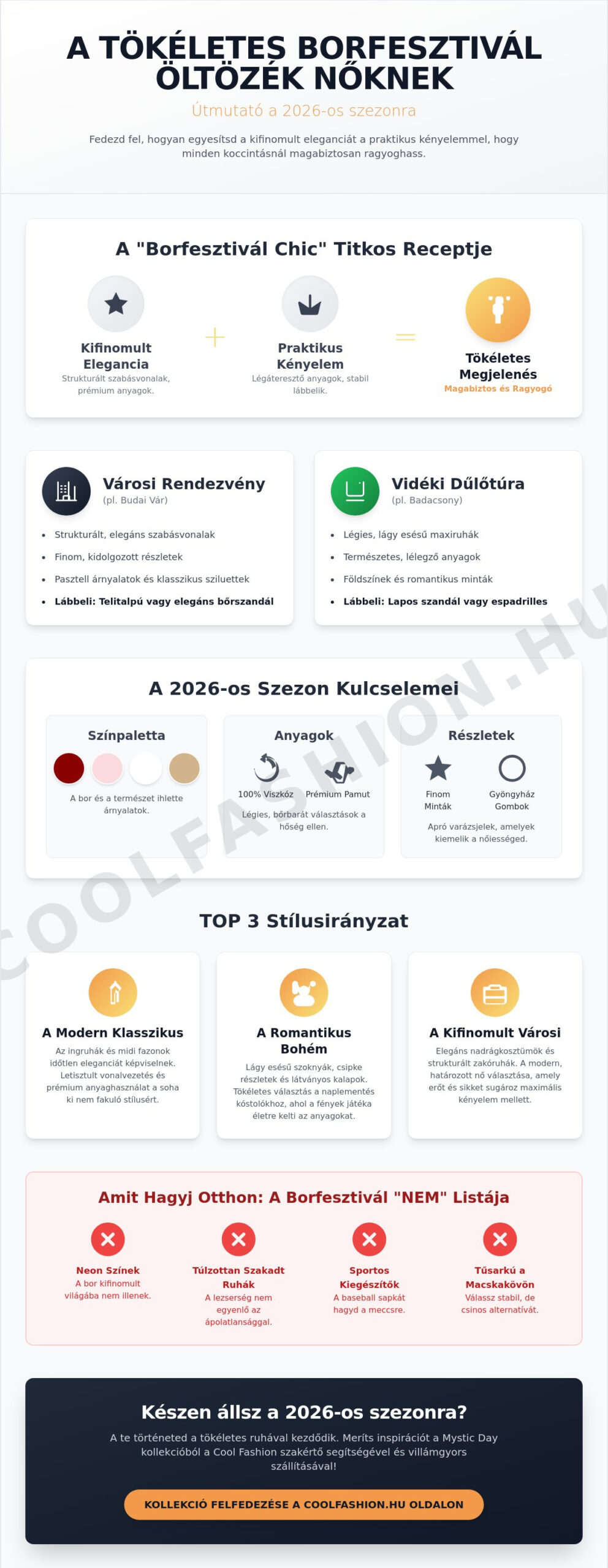 Borfesztivál öltözék nőknek 2026: Ragyogj stílusosan a poharak között!