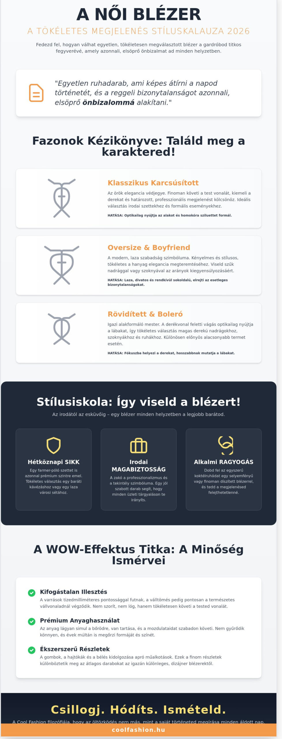 Női blézer kalauz 2026: Így válaszd ki a magabiztosságod titkos fegyverét