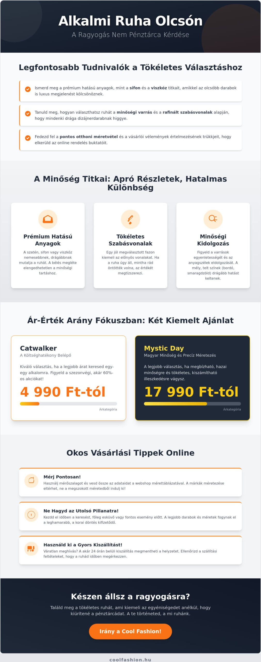 Alkalmi ruha olcsón: Ragyogj az eseményeken vagyonok elköltése nélkül