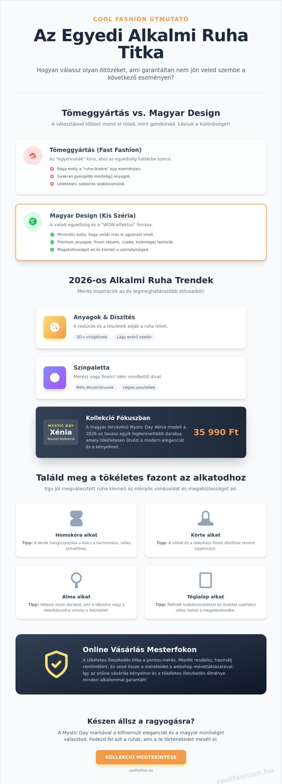 Egyedi alkalmi ruha: Hogyan találd meg a stílusodhoz illő különlegességet? (2026)